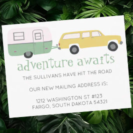 Cartão Postal NOMAD Novo Endereço de Correio Direcional ADVENTUR