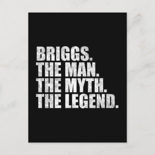 Cartão Postal Nome Briggs, Briggs O Homem O Mito A Lenda