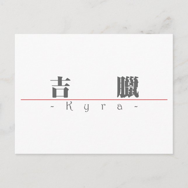 Cartão Postal Nome chinês para Kyra 21387_3.pdf (Frente)