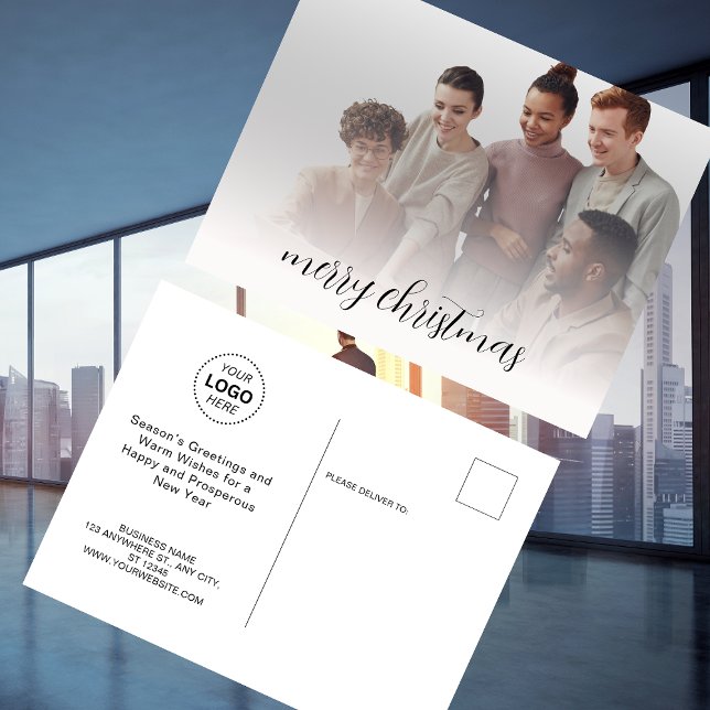 Cartão Postal Nome comercial Logotipo e foto Feliz Natal (Criador carregado)