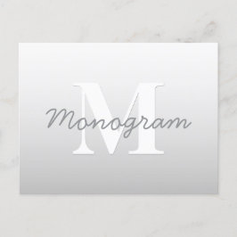 Cartão Postal Nome Cursivo ou outro Texto sem Monograma | Gradie