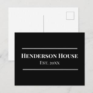 Cartão Postal Nome da Casa Ano de Fundação Casa da Família Merch