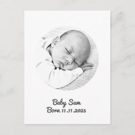 Cartão Postal nome de foto de anúncio de bebê garota nome person