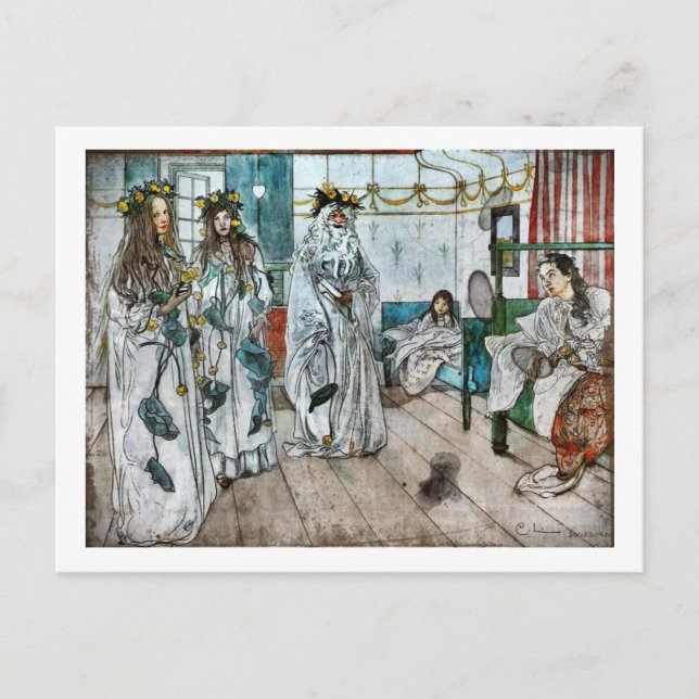 Cartão Postal Nome do dia de Karin 1899 (Frente)