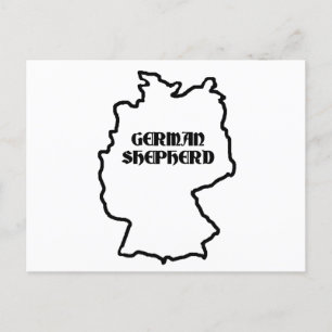 Cartão Postal Nome do german shepherd na origem