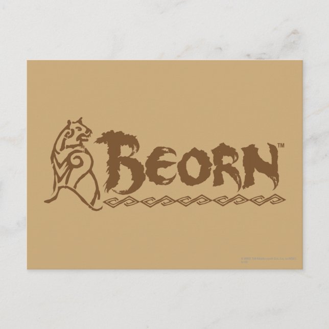 Cartão Postal Nome do urso BEORN™ (Frente)
