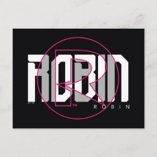 Cartão Postal Nome Gráfico Robin Hi-Tech