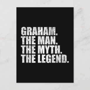 Cartão Postal Nome Graham, Graham O Homem O Mito A Lenda