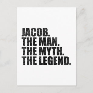 Cartão Postal Nome Jacob, Jacob O Homem O Mito A Lenda