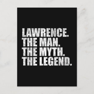 Cartão Postal Nome Lawrence,Lawrence O Homem O Mito A Lenda
