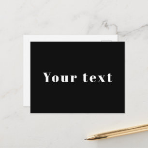 Cartão Postal Nome Personalizado do na moda ou outro Texto Pre