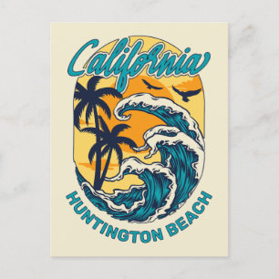 Cartão Postal Nome Personalizado / Texto Navegação na Califórnia