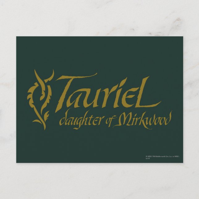 Cartão Postal Nome TAURIEL™ (Frente)
