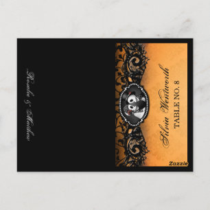 Cartão Postal Nomes de Placa de LocalFolding de Halloween do esq