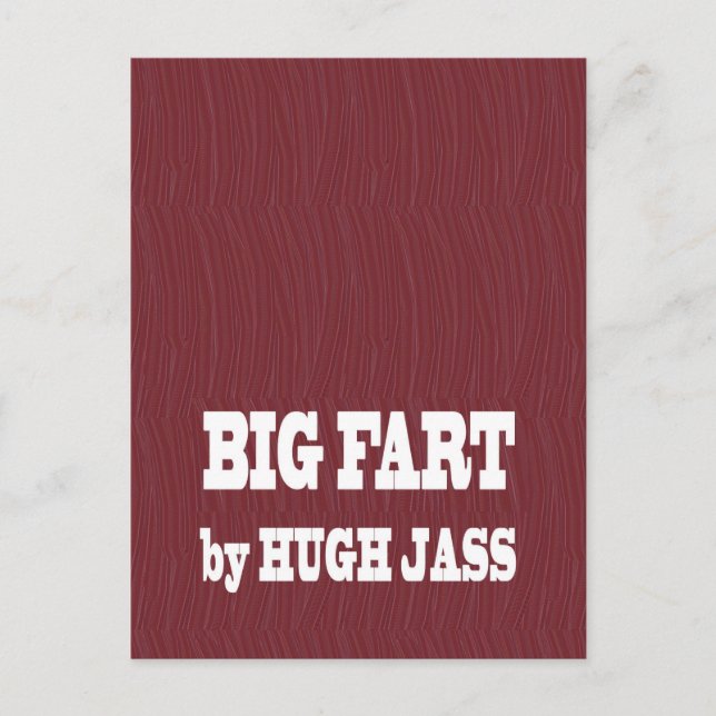 CARTÃO POSTAL NOMES DO LIVRO ENGRAÇADO: DONSTRE DÚVIDAS DE BAIXO (Frente)