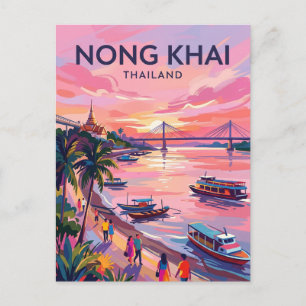 Cartão Postal Nong Khai (Rio Mekong) Tailândia
