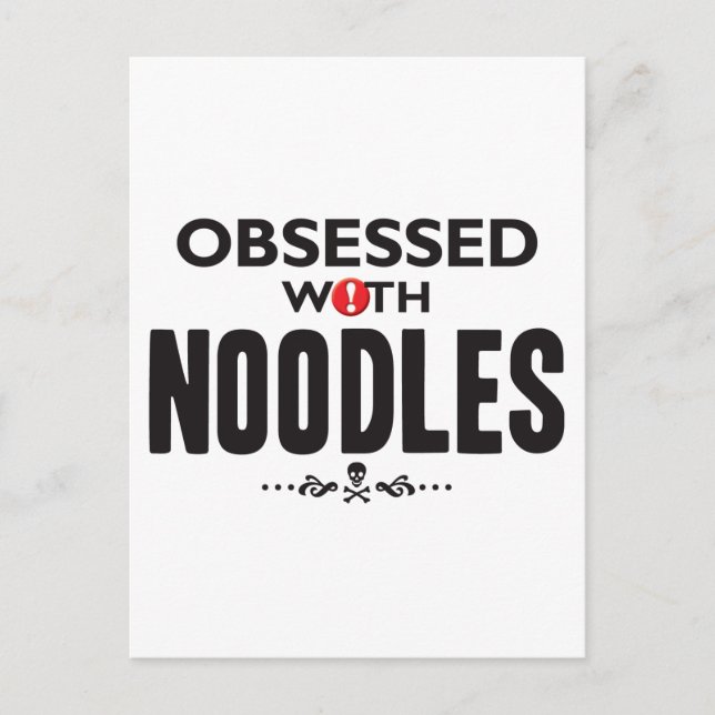 Cartão Postal Noodles Obcecados (Frente)