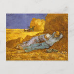 Cartão Postal Noon, Descanse Do Trabalho Van Gogh Beleza Art<br><div class="desc">Descanse do trabalho (depois de Millet), Vincent van Gogh. Óleo na canvas, 73 x 91 cm. Paris, Musée d'Orsay. F 686, JH 1881 Vincent Willem van Gogh (30 de março de 1853 - 29 de julho de 1890) foi um artista Poste-impressionista neerlandês. Algumas de suas pinturas estão agora entre as...</div>