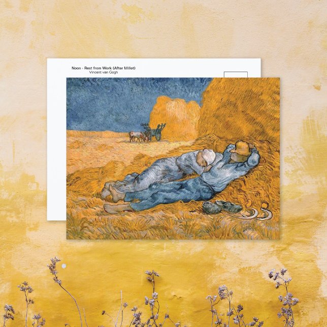Cartão Postal Noon Rest do trabalho Vincent van Gogh (Criador carregado)