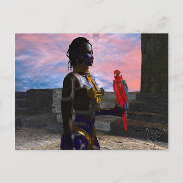 CARTÃO POSTAL NORA CYBER WARRIOR (Frente)