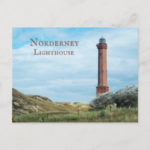 Cartão Postal Norderney Lighthouse Ilhas Frísio Oriental, Aleman