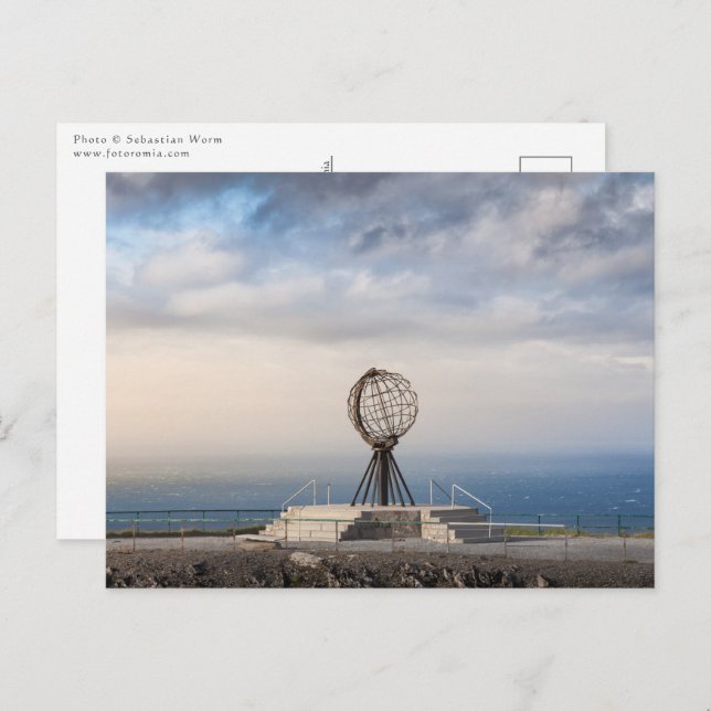 Cartão Postal Nordkapp Noruega (Frente/Verso)