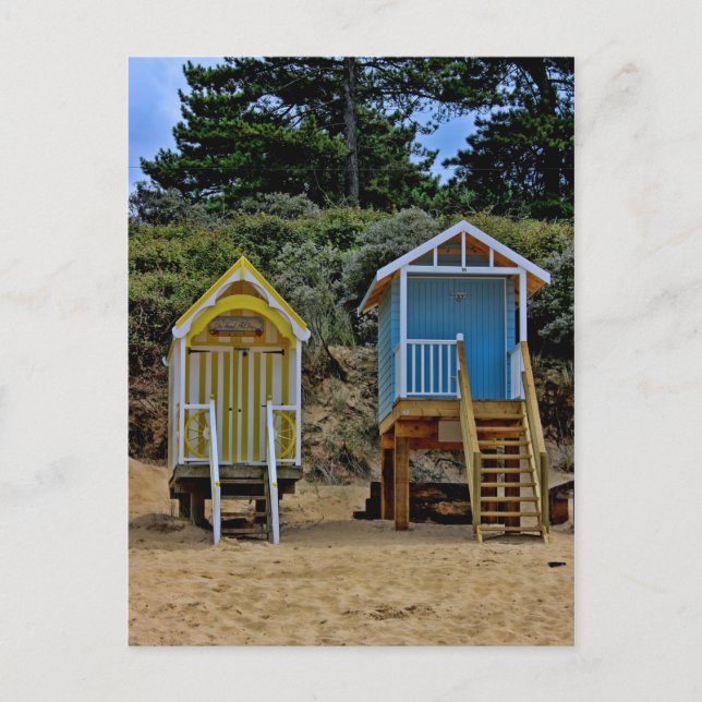 Cartão Postal Norfolk Beach Huts (Frente)