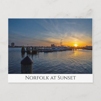 Cartão Postal Norfolk no Sunset