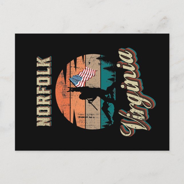 Cartão Postal Norfolk Virginia (Frente)