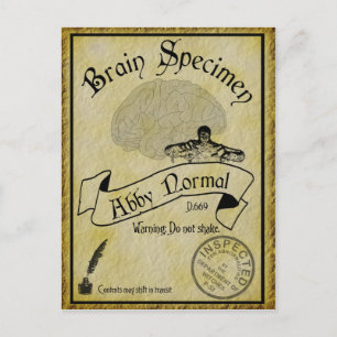 Cartão postal normal de Halloween Abby