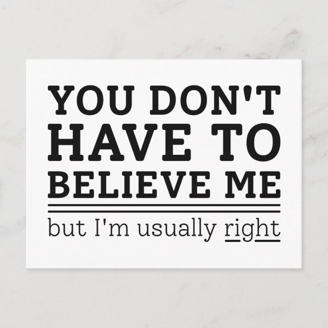 Cartão Postal Normalmente à direita (Frente)