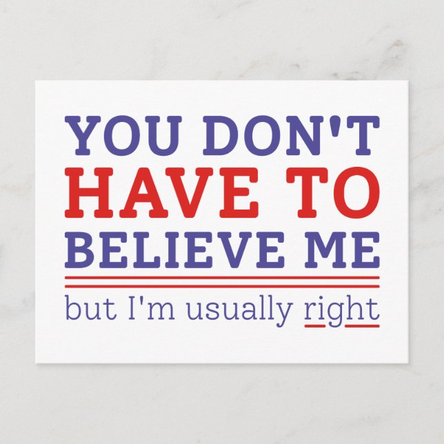 Cartão Postal Normalmente à direita (Frente)