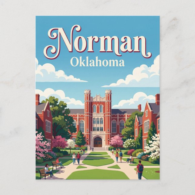 Cartão Postal Norman Oklahoma (Frente)