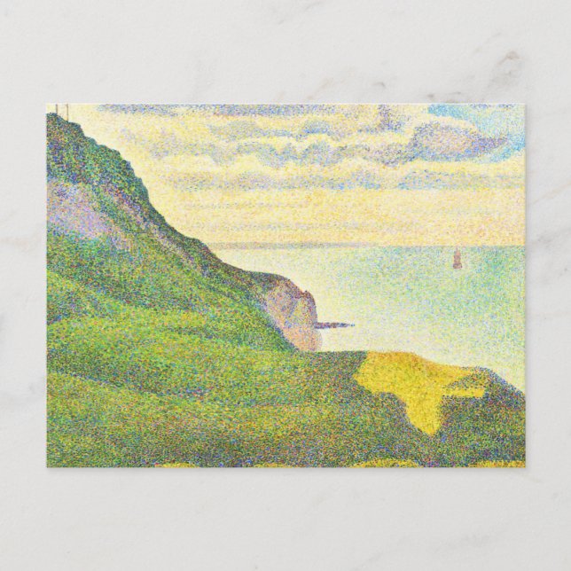 Cartão Postal Normandia por Georges Seurat (Frente)