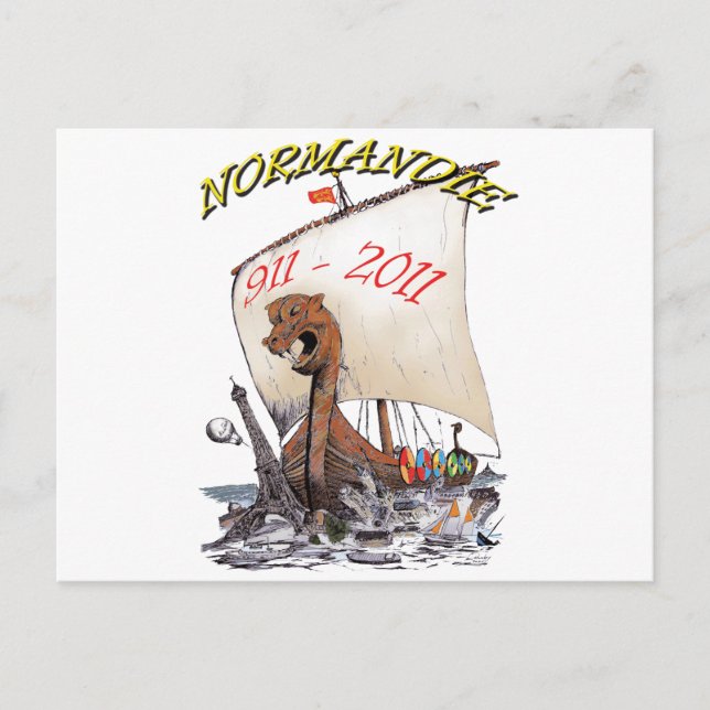 CARTÃO POSTAL NORMANDIE PARIS (Frente)