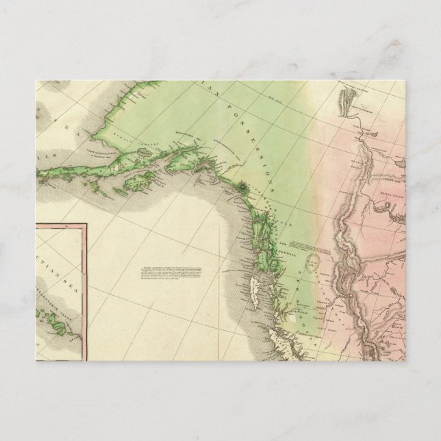 Cartão Postal Noroeste da América do Norte (Frente)