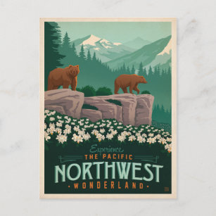 Cartão Postal Noroeste do Pacífico   Estados Unidos