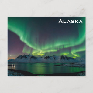 Cartão Postal Norte do Alaska Luz Viagem