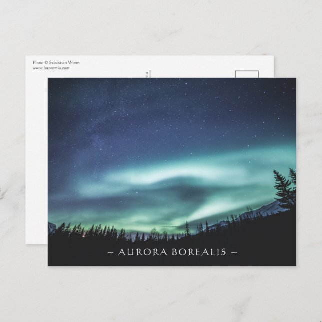 Cartão postal Norte Lights (Frente/Verso)