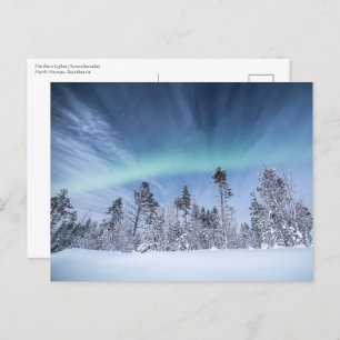 Cartão Postal Norte Lights Noruega