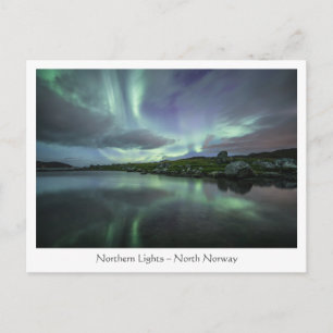 Cartão Postal Norte Lights Noruega