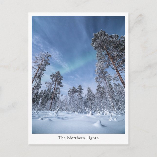 Cartão Postal Norte Lights Noruega (Frente)
