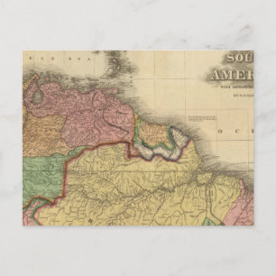 Cartão Postal Norte metade da América do Sul