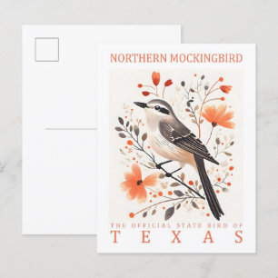 Cartão Postal Norte Mockingbird Viagem do Texas
