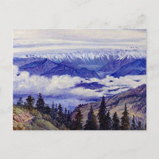 Cartão Postal Norte - Montanhas de Narkanda perto de Simla (Frente)