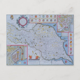 Cartão Postal North and East Ridings of Yorkshire