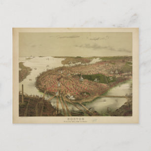 Cartão Postal North Boston Massachusetts 1877, por John Bachmann