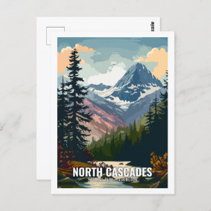 Cartão Postal North Cascades National Park Washington EUA