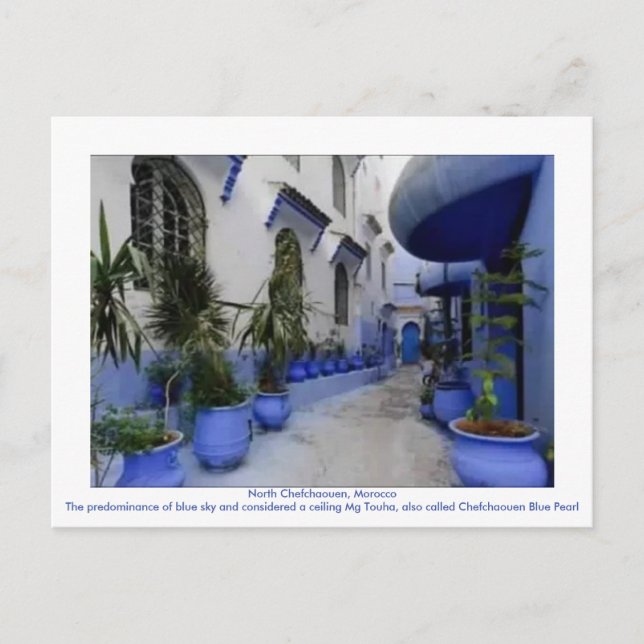 Cartão Postal North Chefchaouen, Marrocos (Frente)