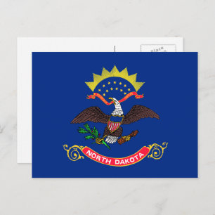 Cartão Postal North Dakotan Flag, Flag of North Dakota